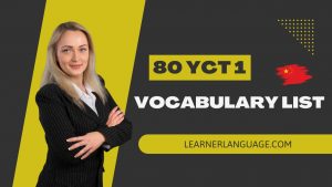 80 YCT 1 Vocabulary List